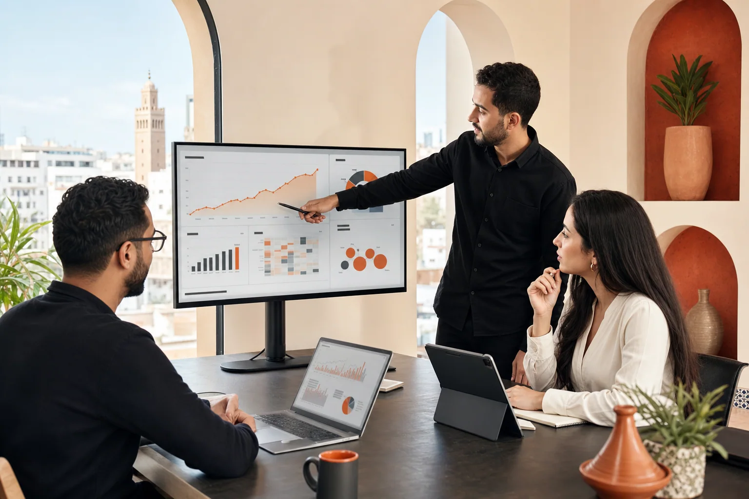 Agence SEO au Maroc analysant la croissance organique et les opportunités de mots-clés