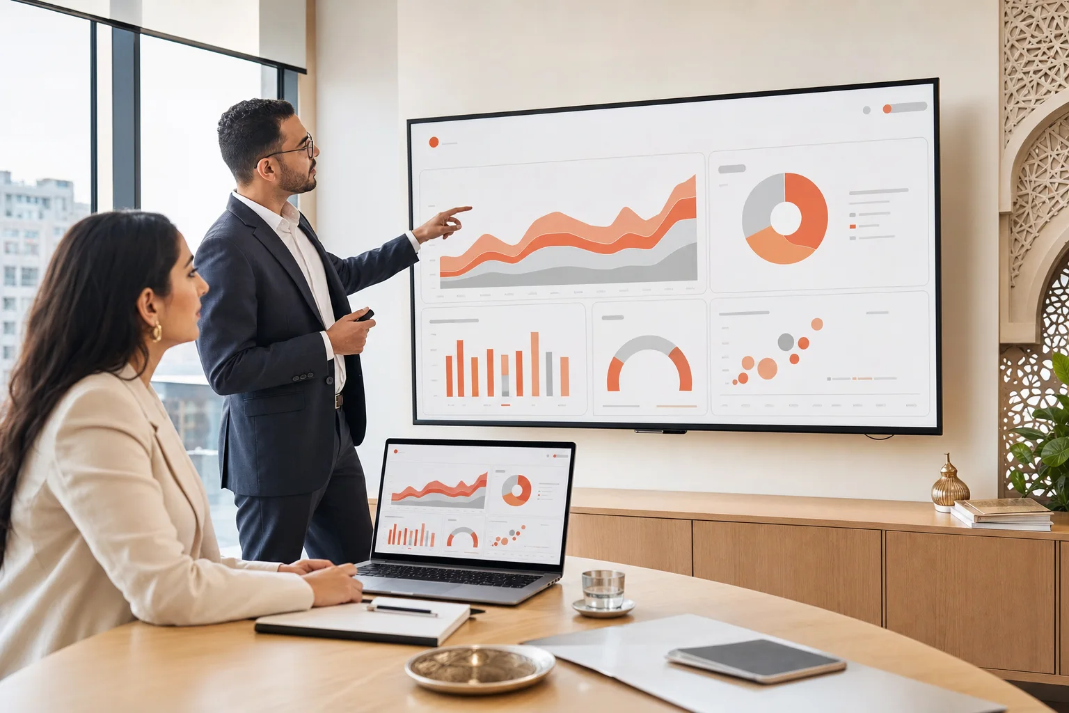 Décision stratégique fondée sur un dashboard de revenus et d'attribution